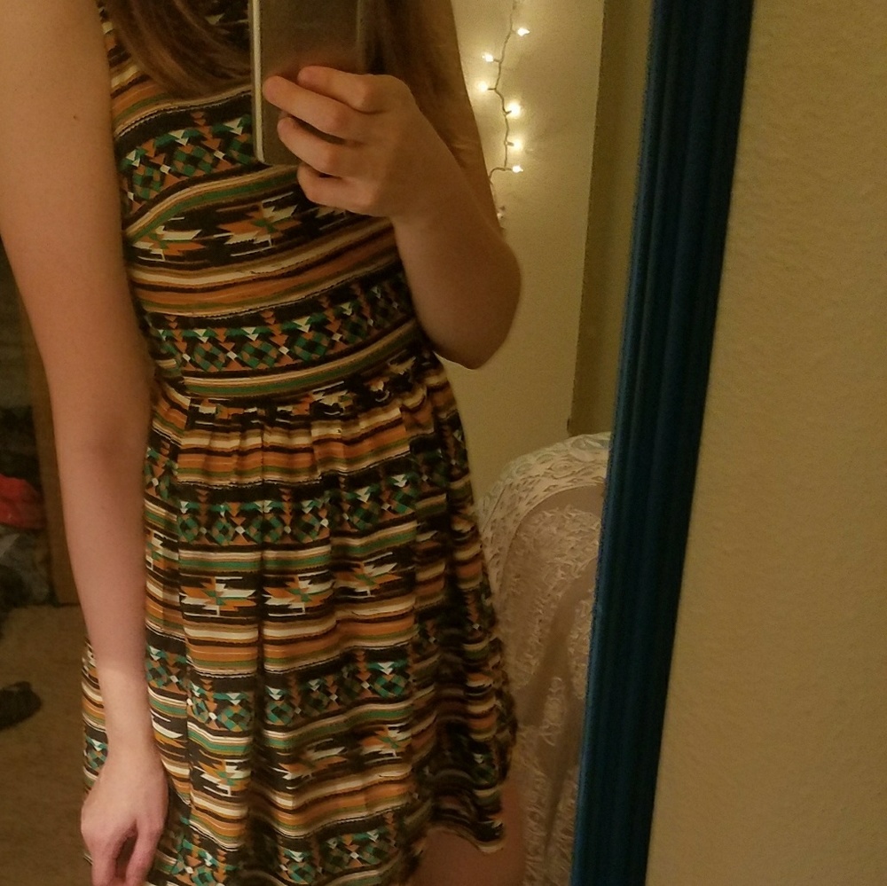 A tribal printed dress